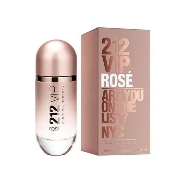 212 VIP Rose Eau de Parfum Spray - Fruity floral fragrance with a sweet, elegant scent.