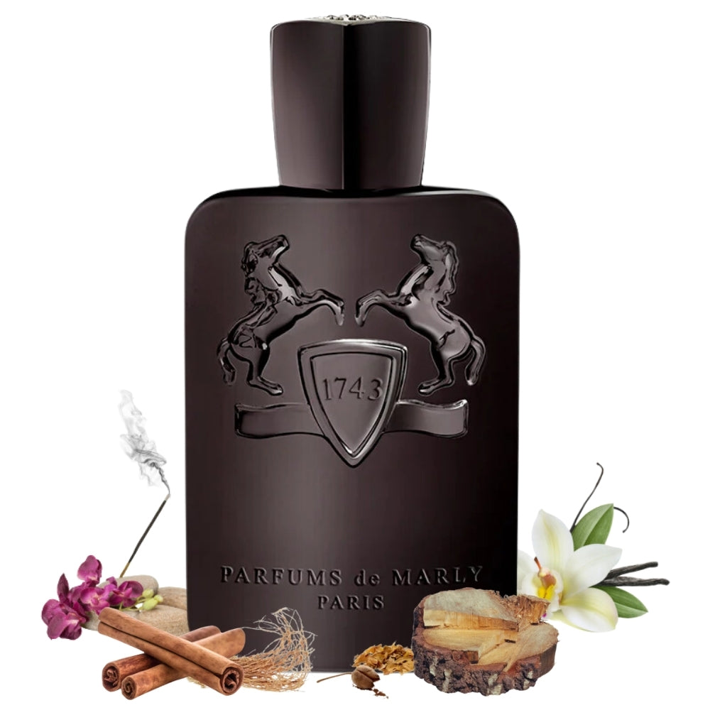 Herod EDP by Parfums de Marly—woody, spicy with cinnamon, tobacco, vanilla & cedarwood.
