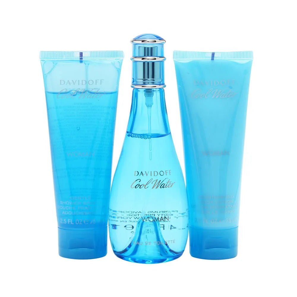 Davidoff Cool Water gift set – fresh aquatic men’s fragrance with mint, lavender, and sandalwood