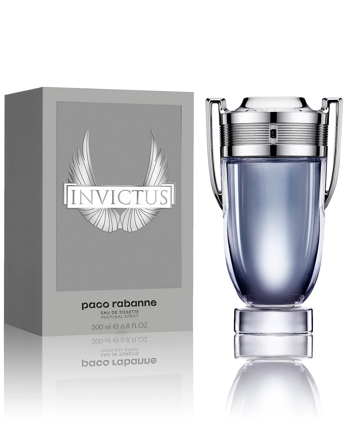 Minimalistic perfume bottle on white background