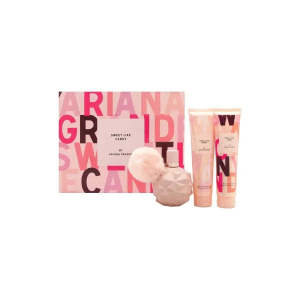 Ariana Grande Sweet Like Candy 3 pcs Gift Set - Playful, fruity scent with creamy and sugary notes.