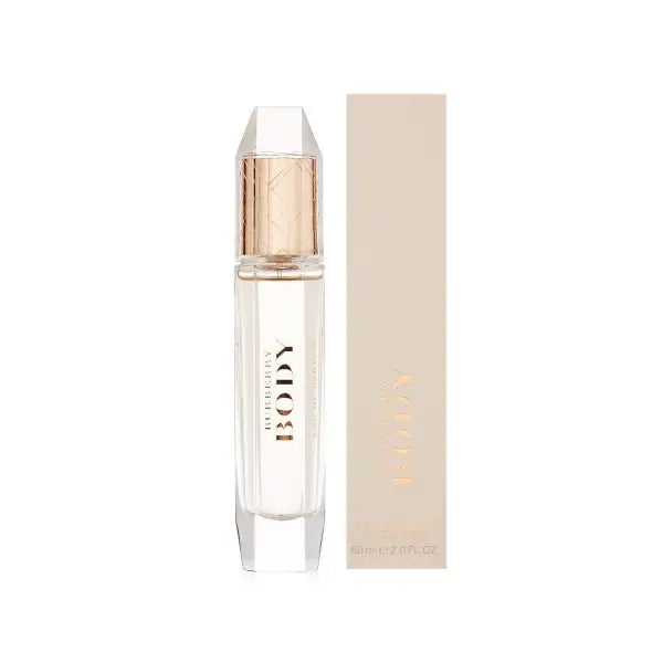 Body Eau de Parfum spray bottle, elegantly designed with a classic and luxurious appeal.