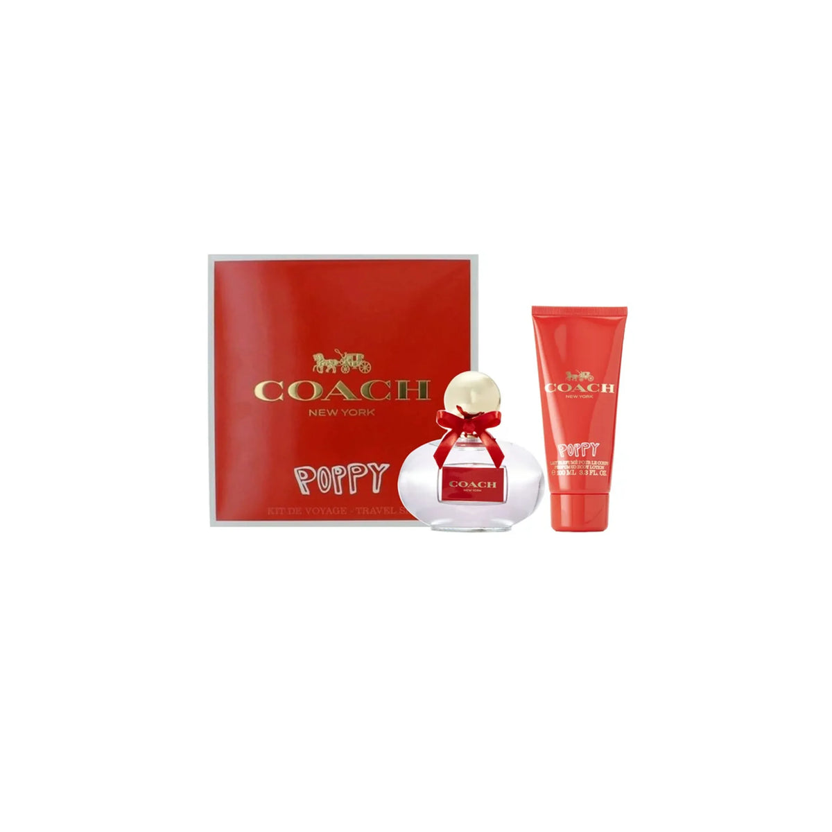 Coach Poppy gift set – fresh floral women’s perfume with poppy, grapefruit, and jasmine