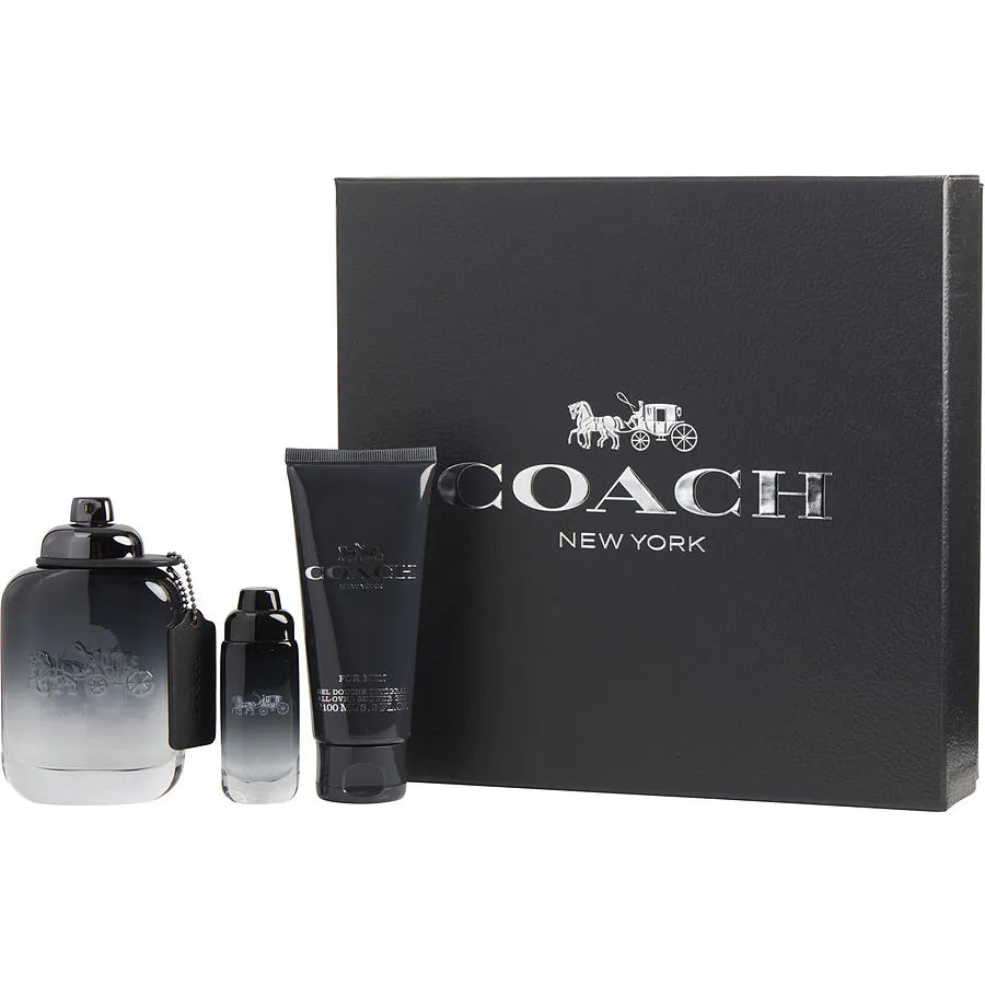 Coach Eau de Toilette 3‑pc Gift Set – Fresh, elegant fragrance set featuring floral and woody aromas.