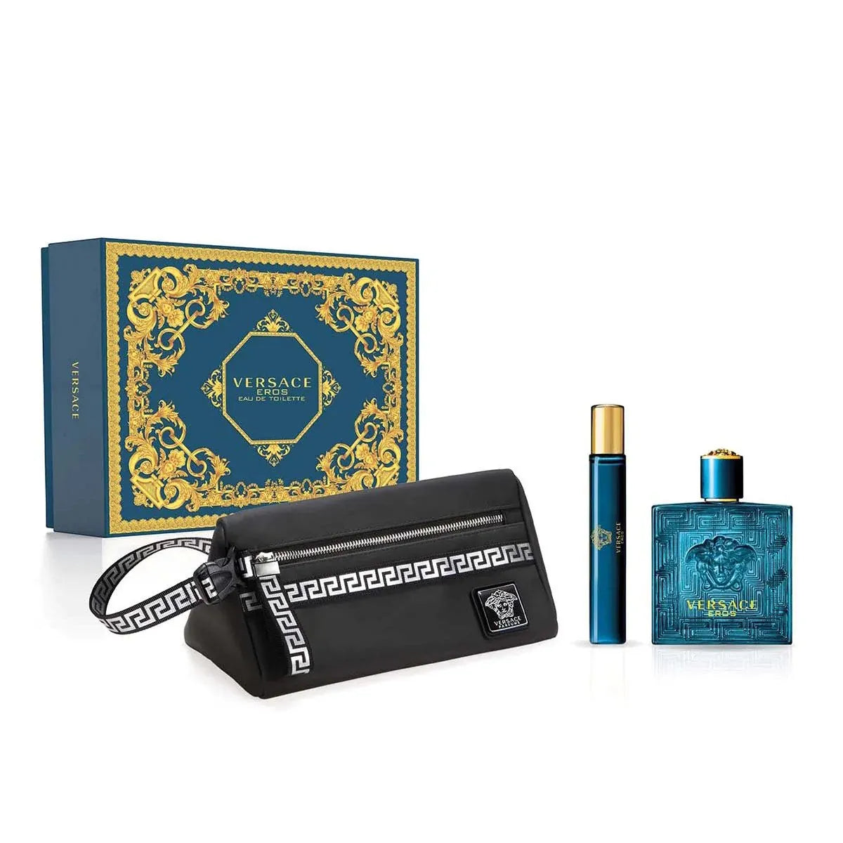 Versace Eros gift set – seductive woody oriental fragrance for men.