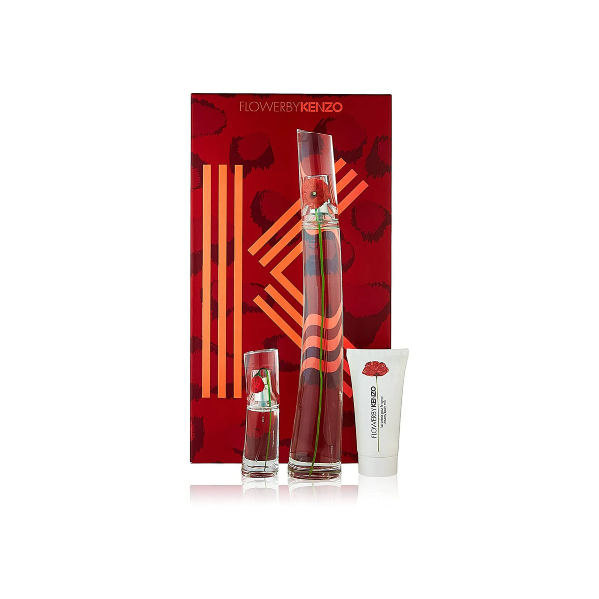 Kenzo Flower gift set – delicate floral women’s perfume with poppy, vanilla, and white musk