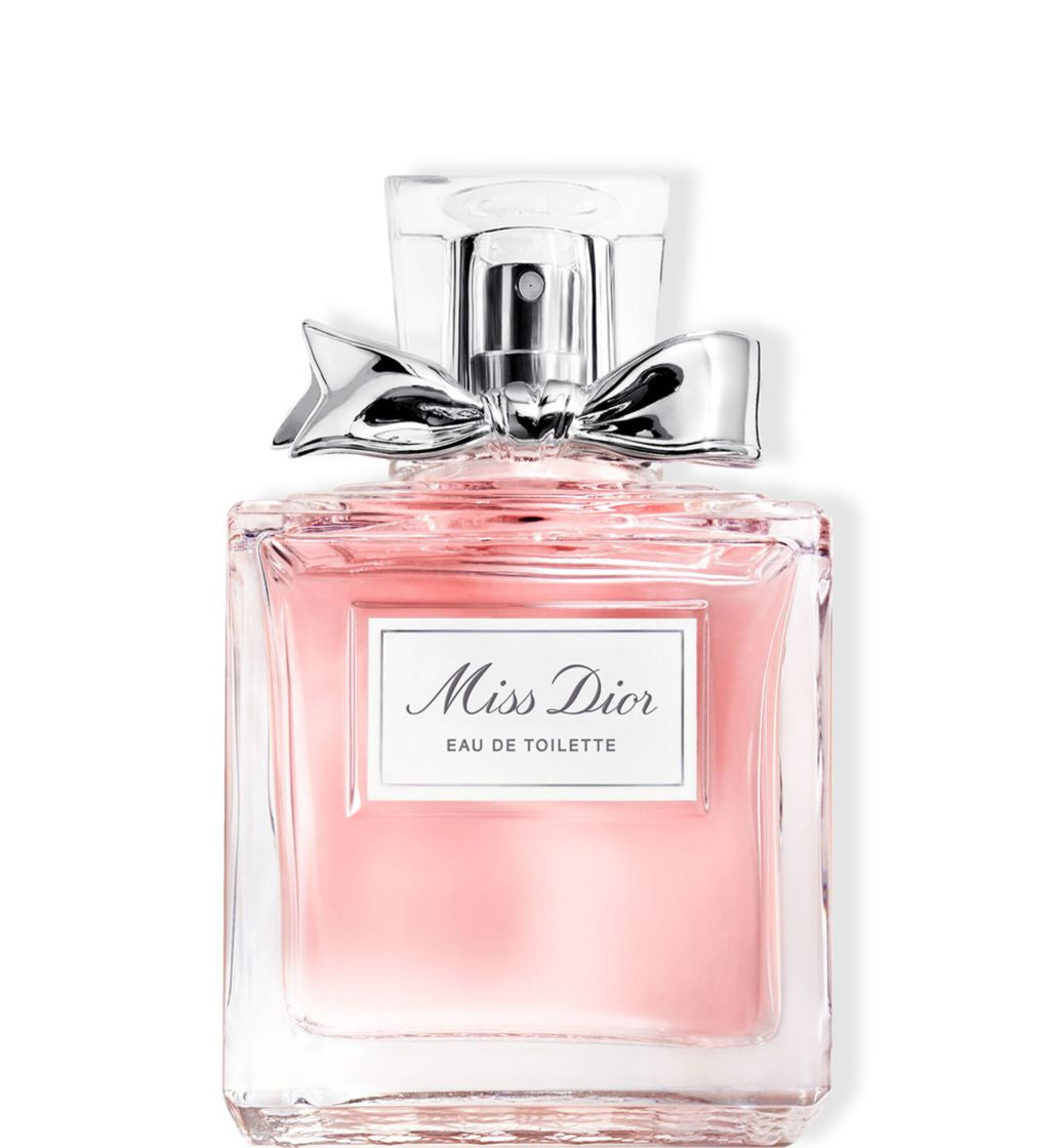 Miss Dior Eau de Toilette pink bow-tied perfume bottle