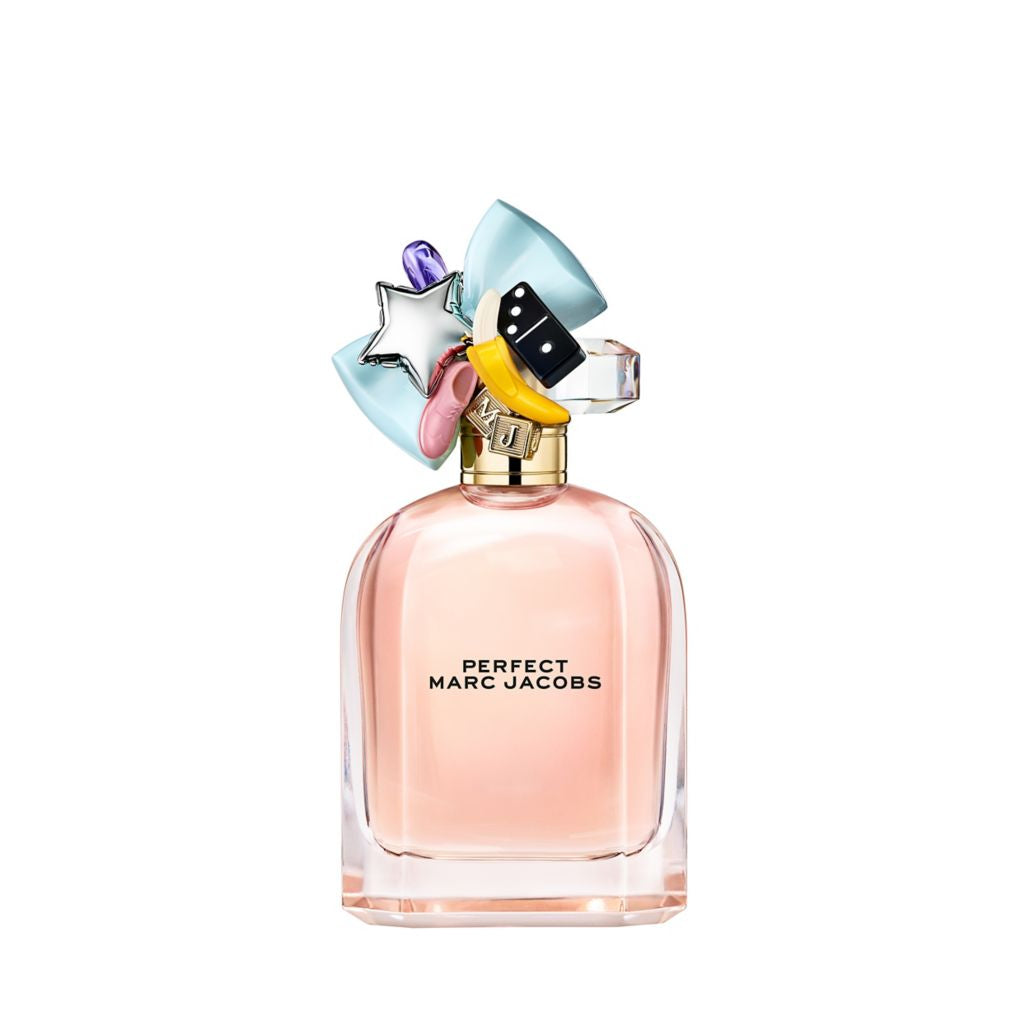 Perfect Eau de Parfum spray bottle with a sleek and modern design in soft pastel colors.