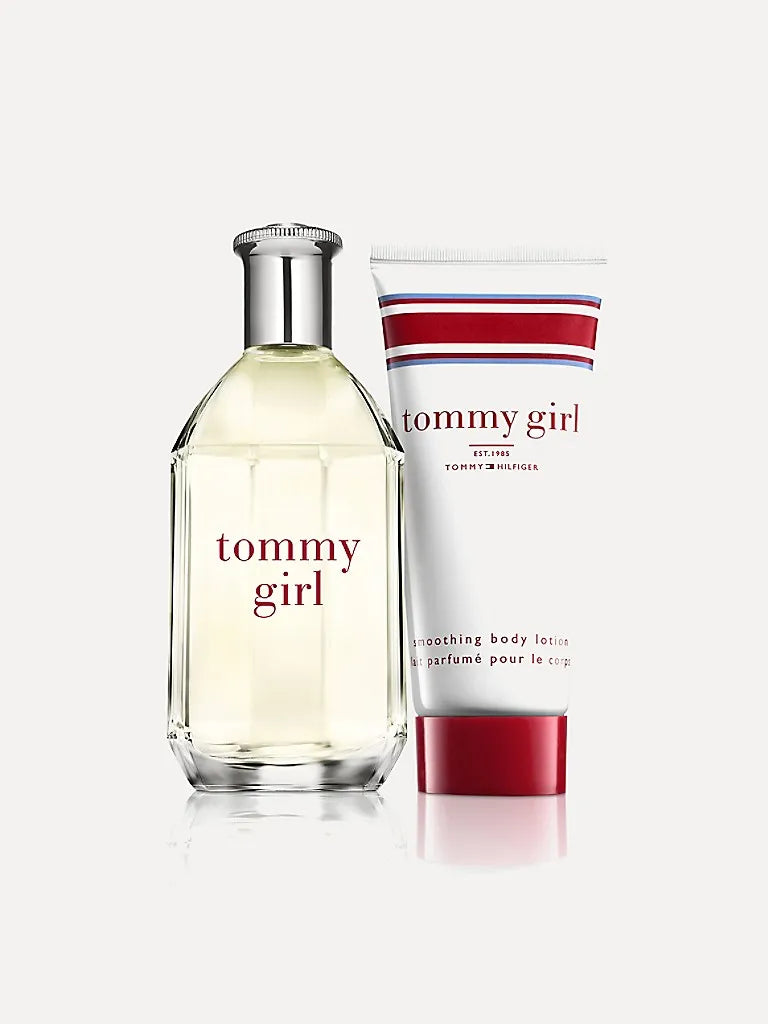 Tommy Girl gift set featuring fresh citrus and floral notes, perfect for youthful women.
