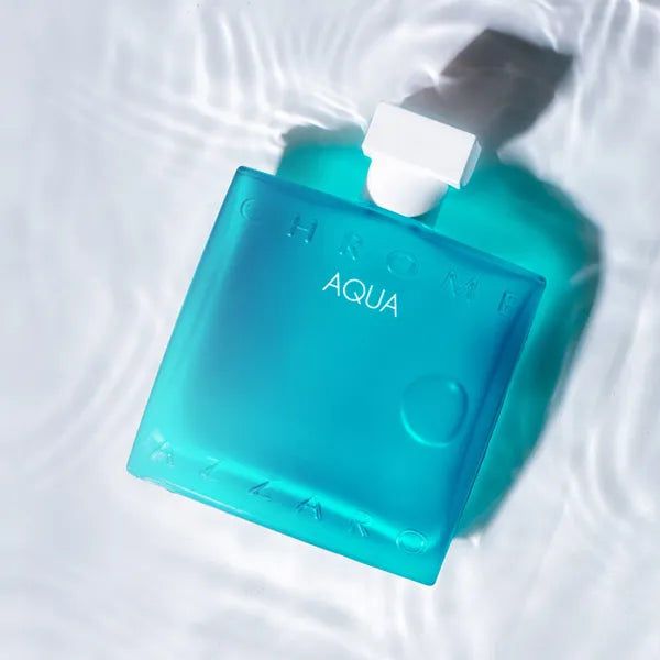 Azzaro Aqua — fresh marine aromatic fragrance with a Mediterranean vibe.