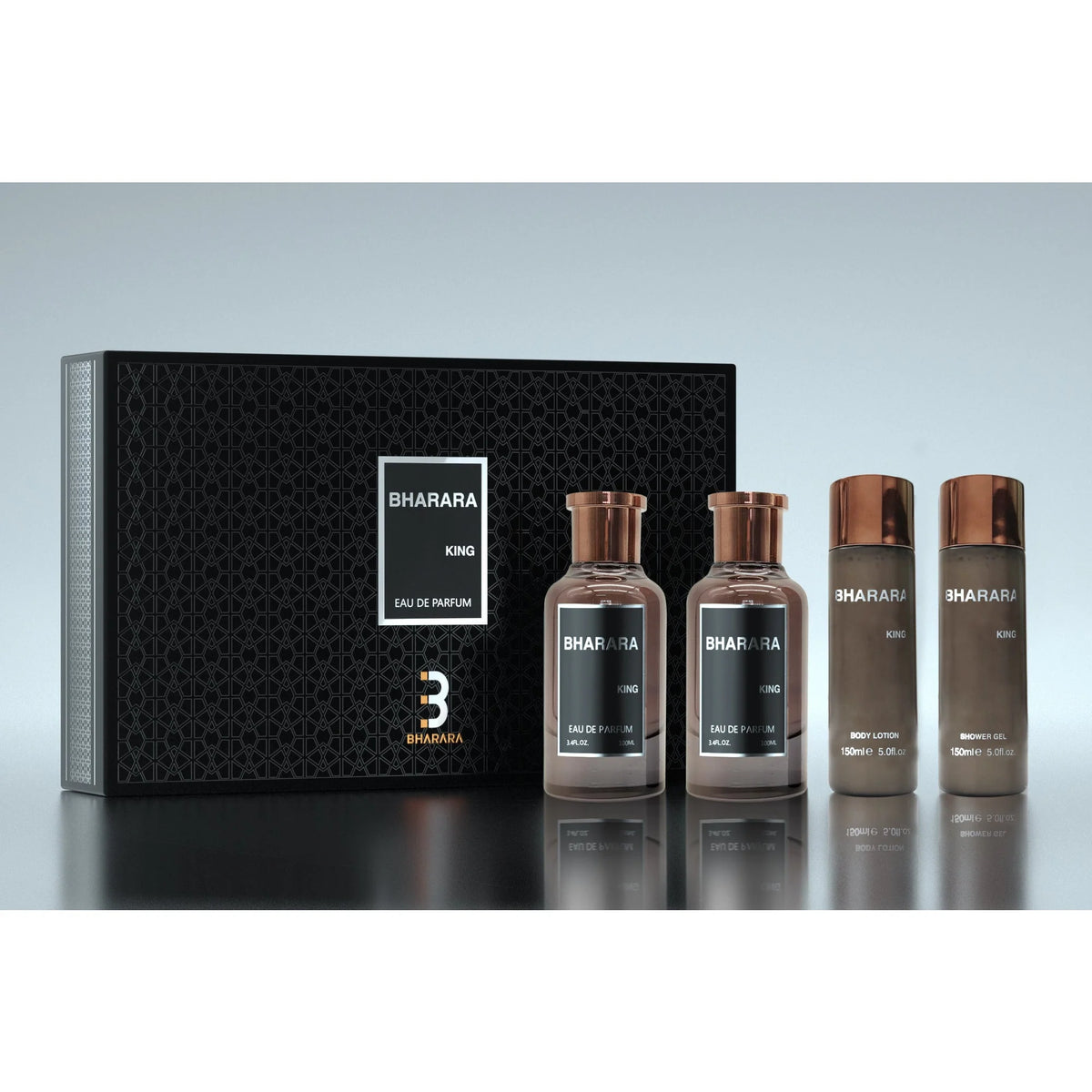 Bhara perfume bottle – Exotic floral fragrance with warm spicy and woody undertones.