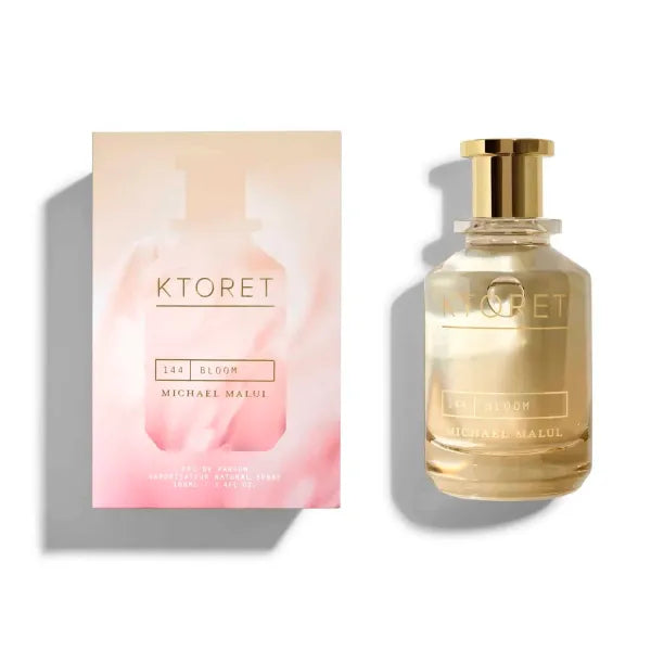 Blooom Eau de Parfum pink floral fragrance bottle