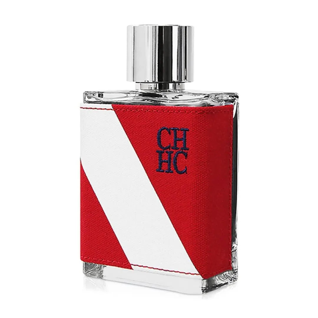 Carolina Herrera CH Men Sport fragrance bottle with sporty red and silver accents.
