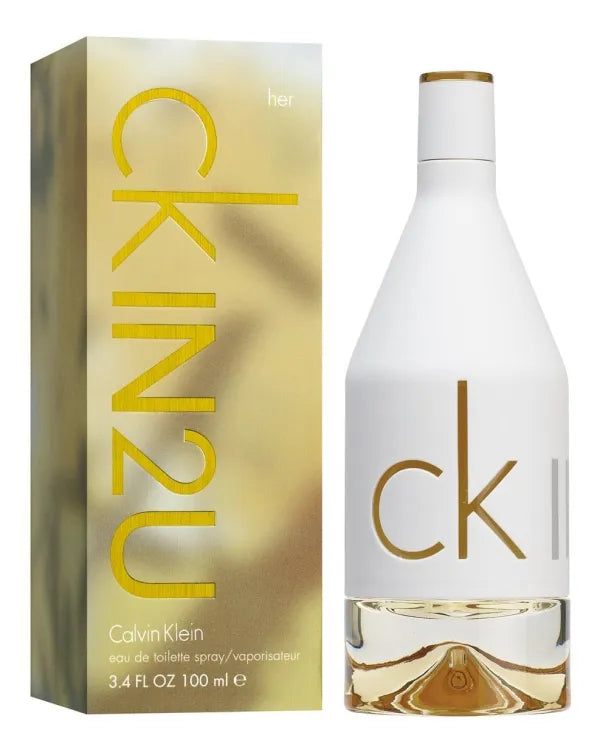 CK IN2U for Her - Youthful, fresh scent with citrus and floral notes.