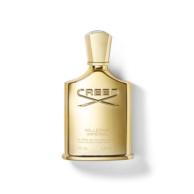 Creed luxury perfume blending fresh citrus and aromatic herbs for a timeless elegant scent.