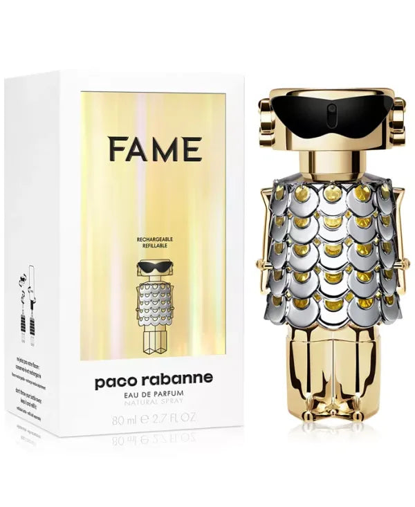 Paco Rabanne Fame – playful women’s perfume with mango, jasmine, and incense