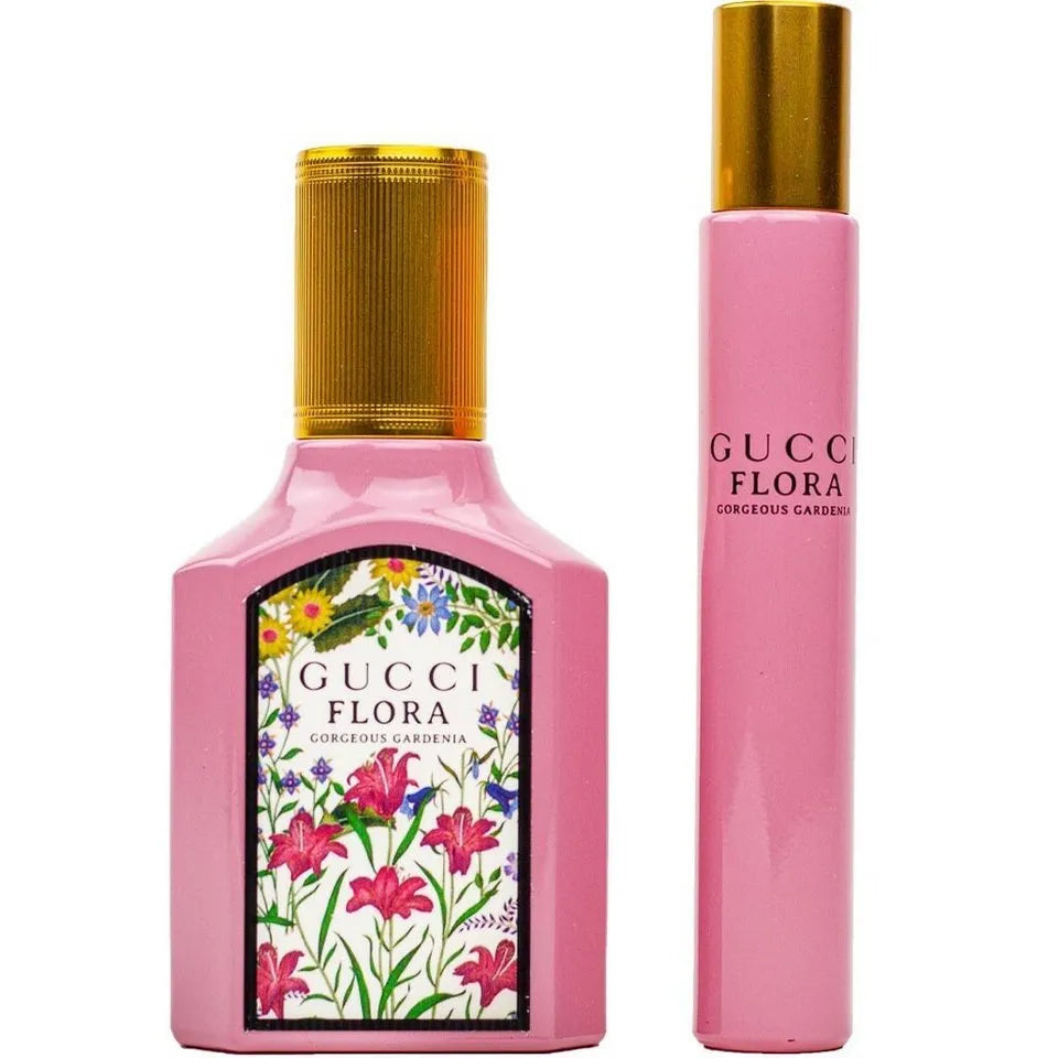 Glamorous perfume with gold and black design