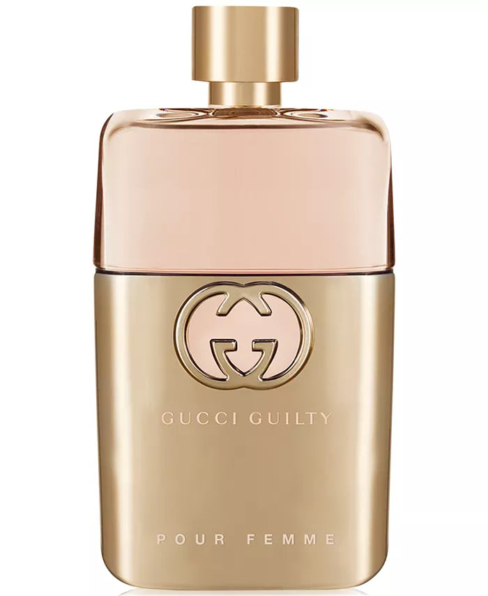 Gucci Guilty Pour Femme Eau de Parfum stylish gold bottle