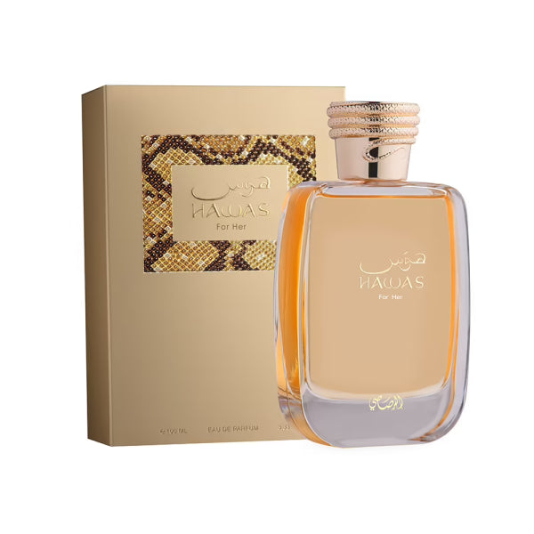 Arabian Hawas for Her – fruity-floral fragrance with fresh aquatic twist.