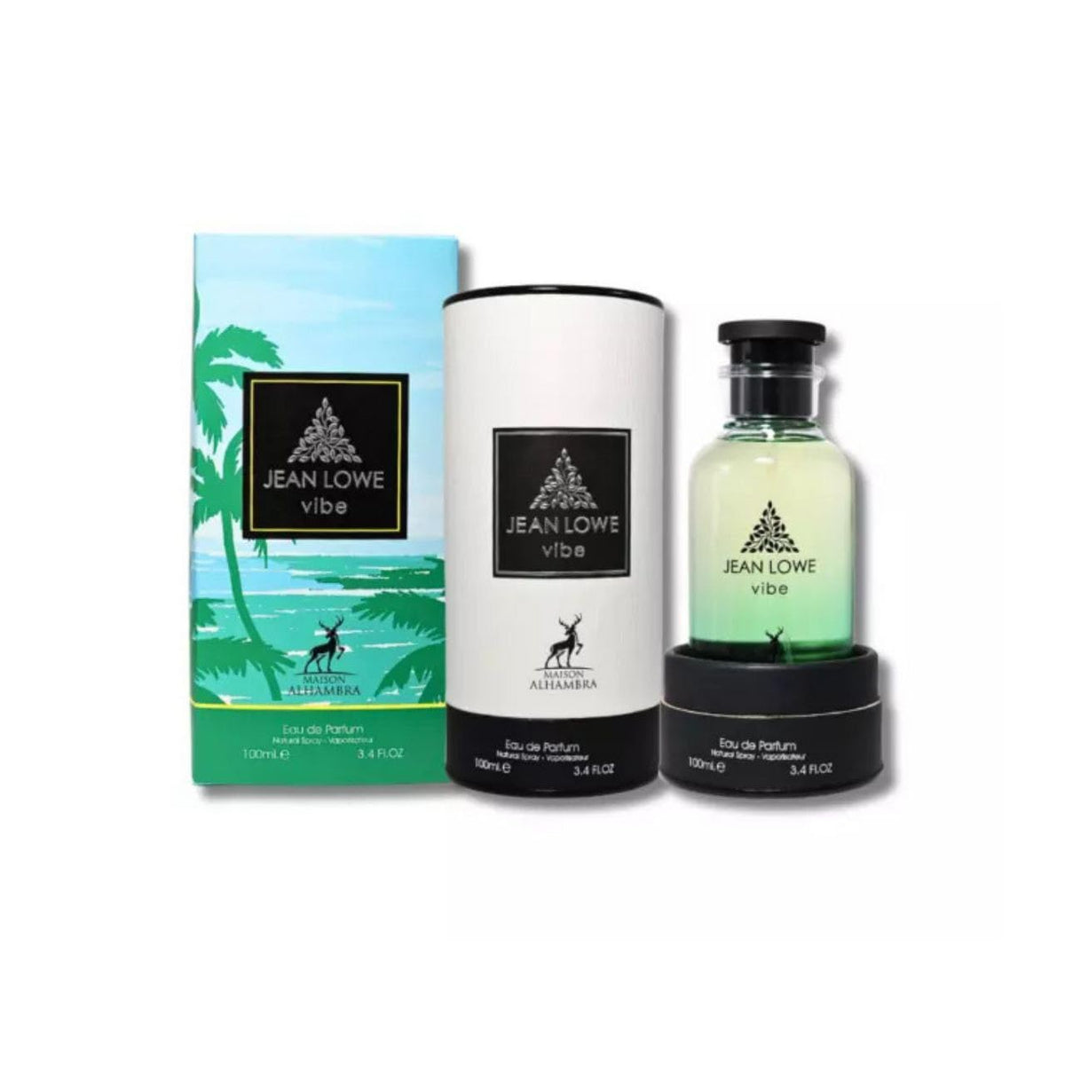 Jean Lowe Vibe fragrance with refined floral and woody notes, inspired by timeless elegance.