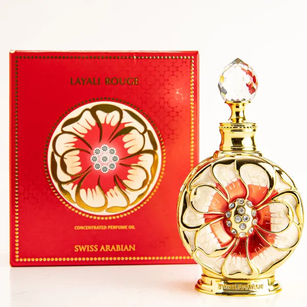 Layali Eau de Parfum bottle with exotic design