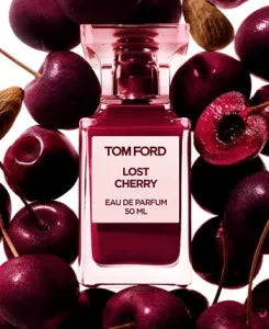 Lost Cherry perfume with sweet cherry and almond notes for a playful, sensual fragrance.
