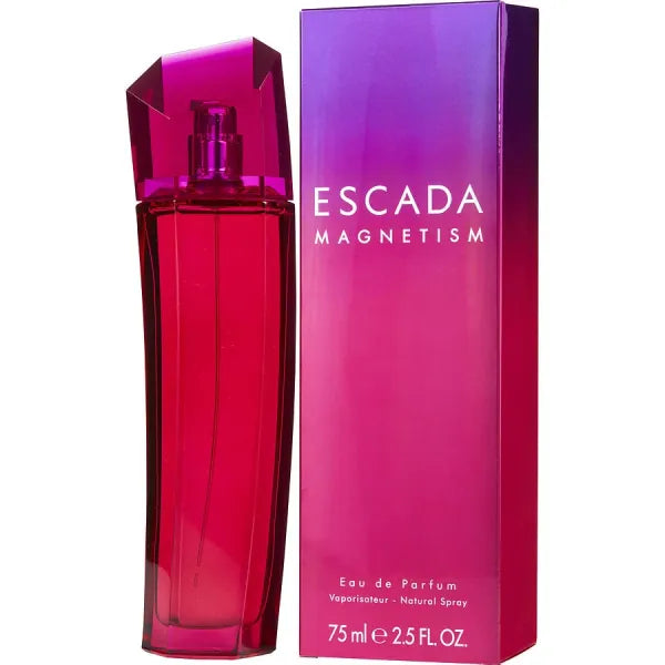 Magnetism by Escada – rich floral fragrance with a blend of fruit and vanilla.