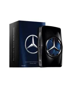 Mercedes-Benz Man Intense EDT—woody spicy with violet, pepper & vetiver in a sleek black bottle.