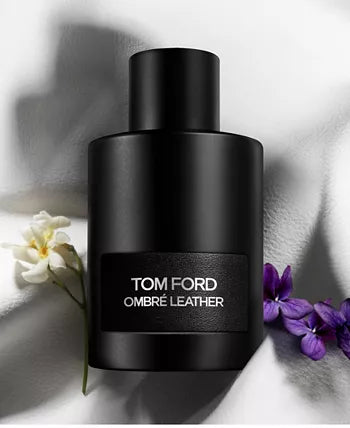 Tom Ford Ombre Leather perfume bottle - warm and leathery scent.