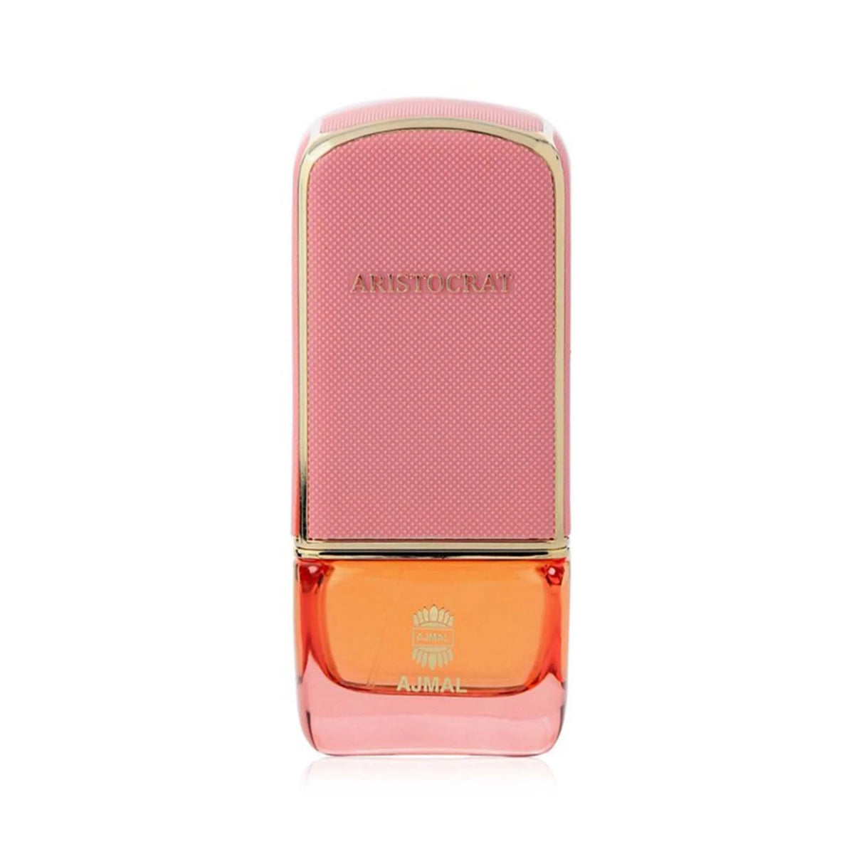 Chic pink perfume bottle with elegant rounded design offering a soft floral fragrance.