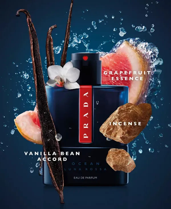 Prada Luna Rossa Ocean Eau de Parfum Blue Bottle