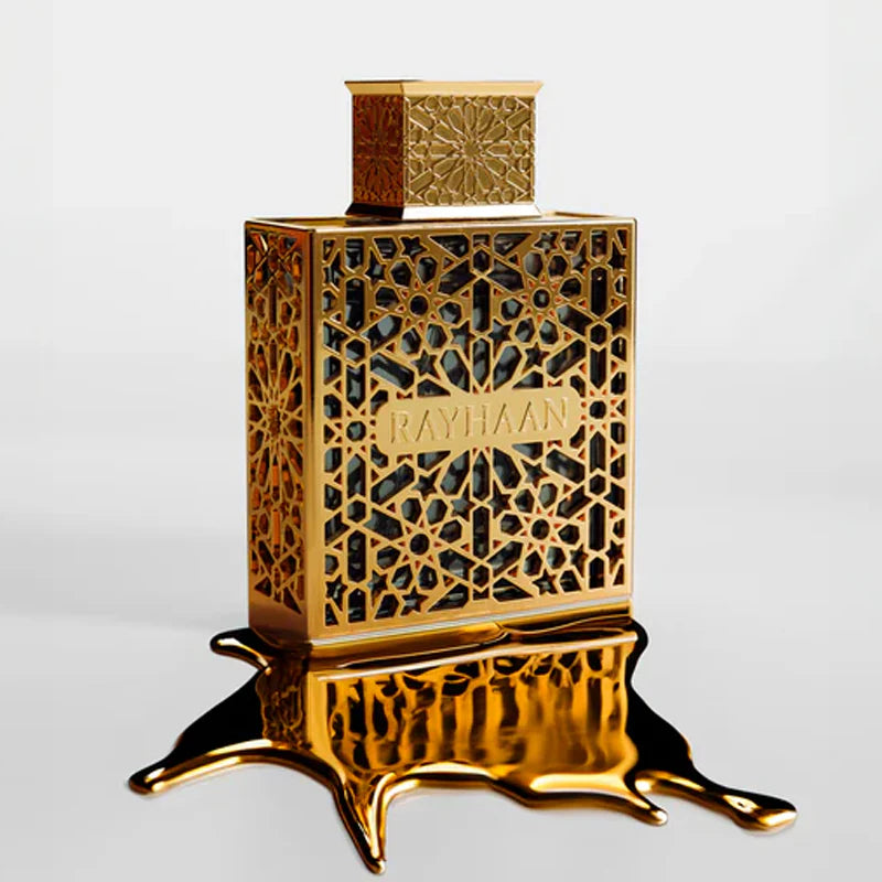 Rayhaan Elixir Eau de Parfum, a luxurious unisex scent with rich Arabian-inspired notes.
