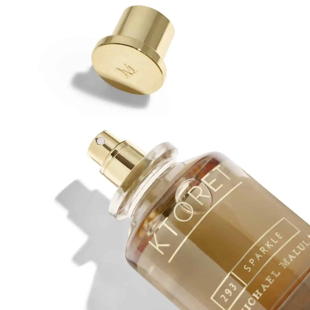 Sparkle Eau de Parfum glimmering glass fragrance bottle