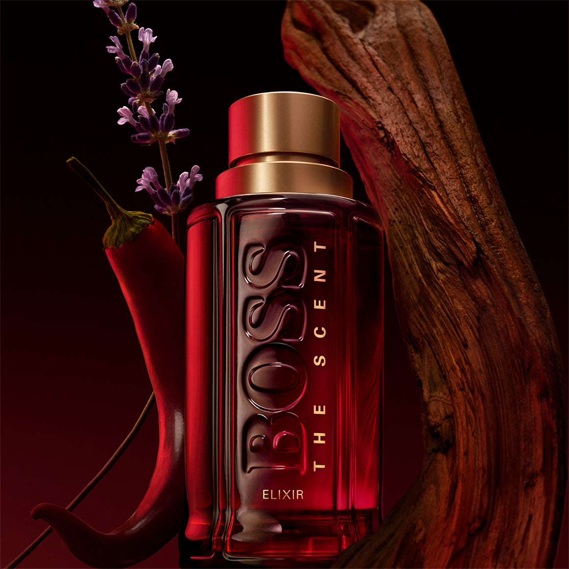 Hugo Boss The Scent Elixir Parfum for Him, an intense, concentrated version of the classic BOSS fragrance.