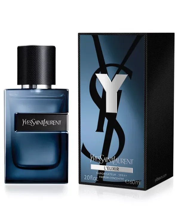 YSL Y Eau de Parfum, a stylish and contemporary fragrance for men, housed in a sleek glass bottle.