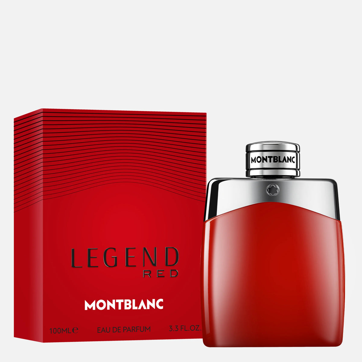 Minimalistic perfume bottle on white background
