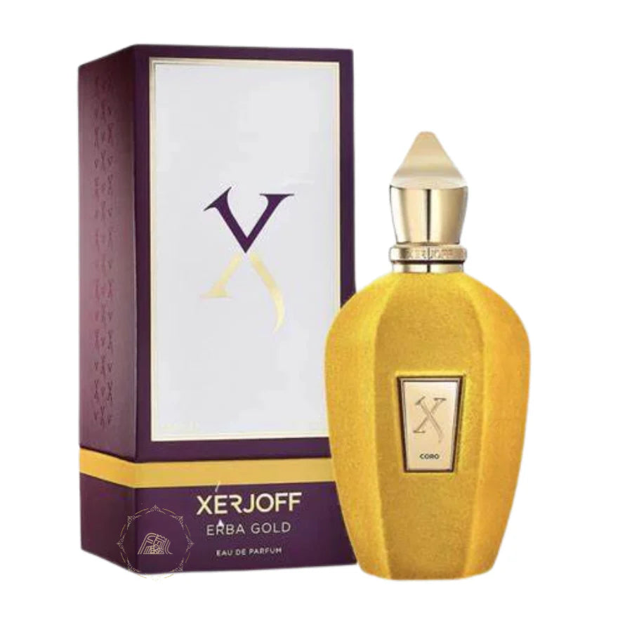 Luxury perfume presentation featuring rich red hues and gold detailing for a bold fragrance impression.
