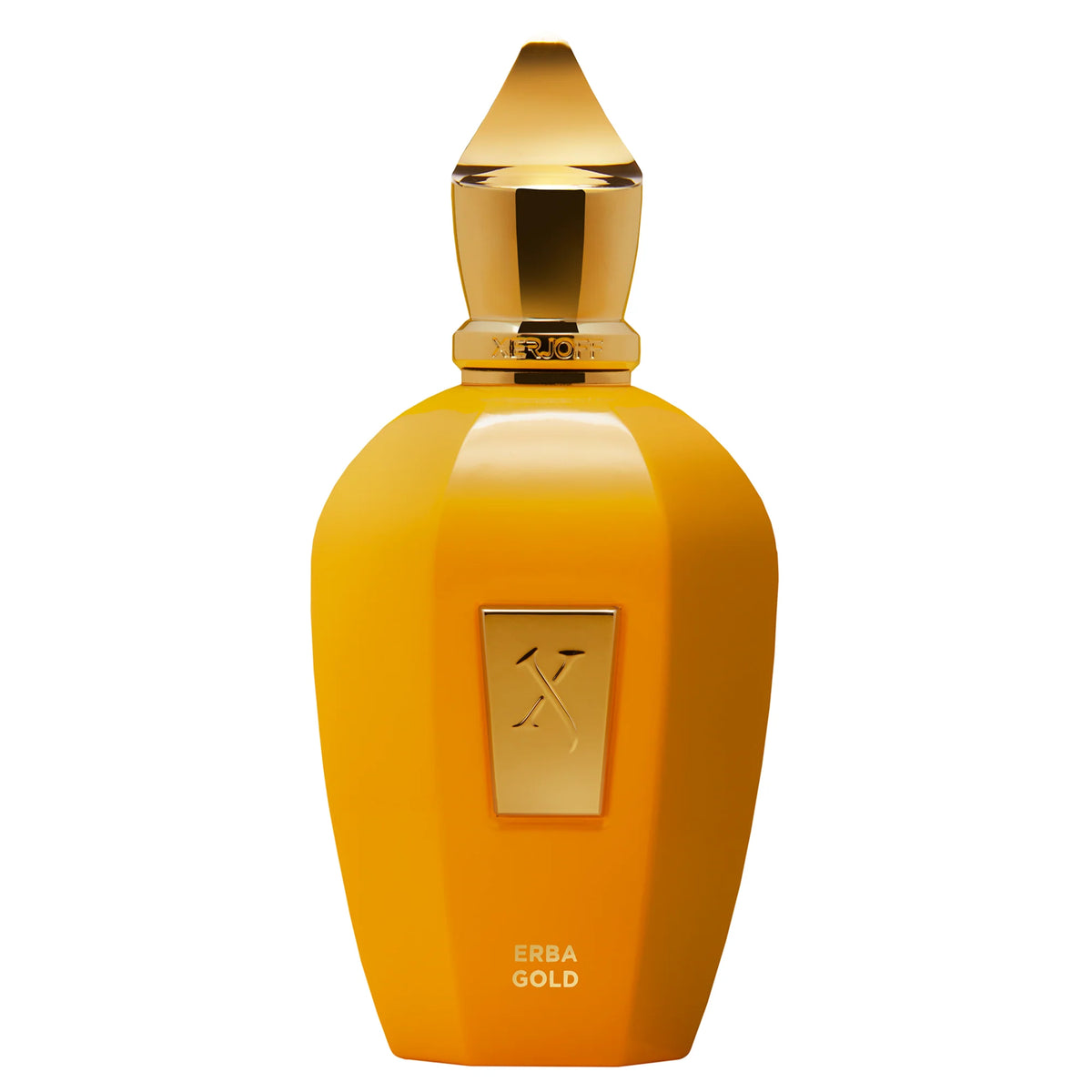 Xerjoff Erba Gold Eau de Parfum, a luxurious unisex fragrance with fresh, citrus, and musky notes.
