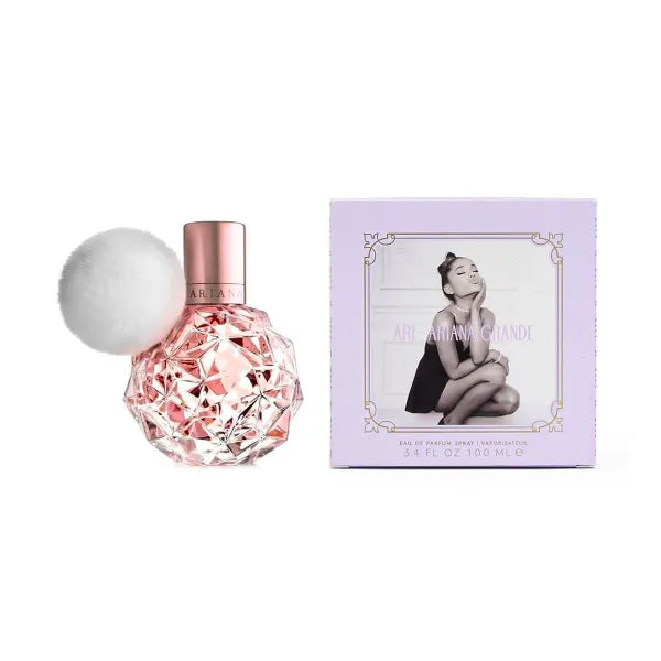 Ariana Grande Ari with sweet fruity and floral notes, designed for youthful energy.
