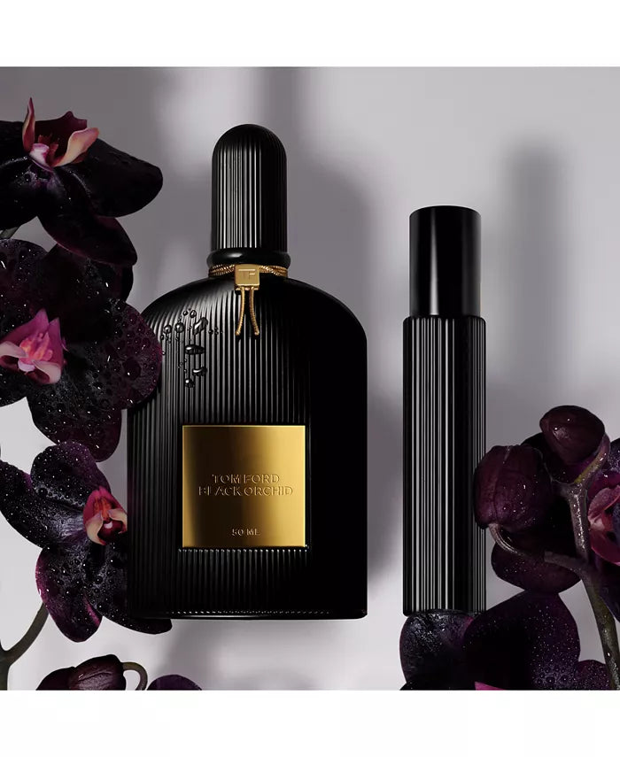 Tom Ford Black Orchid with dark floral and rich earthy notes for a bold, sensual fragrance.
