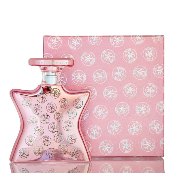 Bond No. 9 Gold Coast with tropical fruity and floral notes for a luxurious, vibrant vibe.
