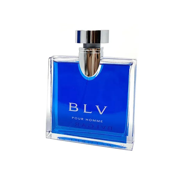 Bvlgari BLV Eau de Toilette spray bottle with modern blue design
