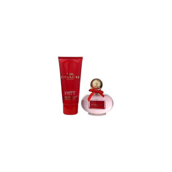 Coach Poppy 2 pcs Gift Set - Bright, fruity and floral scent with a youthful vibe.
