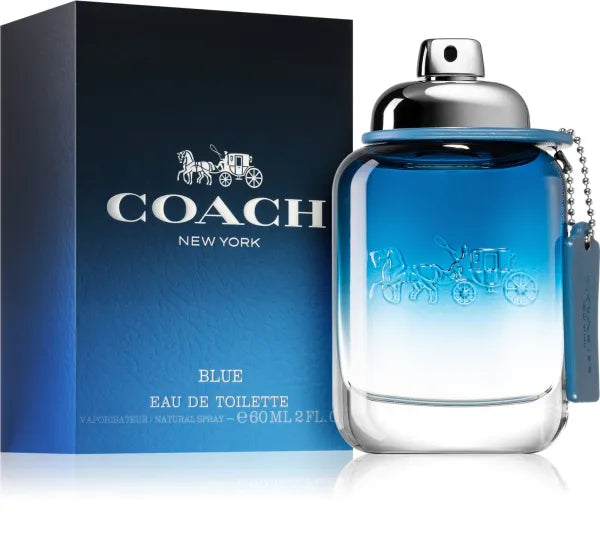 Coach Blue EDT — aquatic floral fragrance with a fresh, crisp finish.
