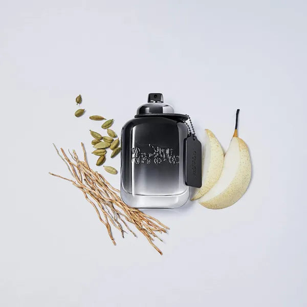 Coach New York with fruity and floral touches for a stylish, fresh fragrance.
