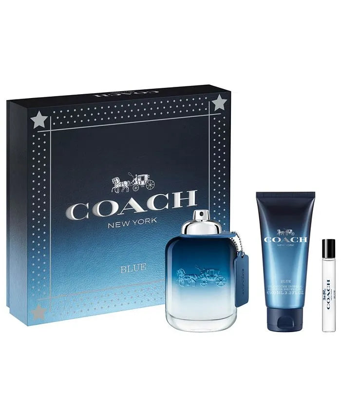 Coach Blue Eau de Parfum bottle - fresh and floral fragrance.
