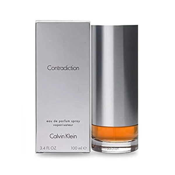Calvin Klein Contradiction Eau de Parfum Spray with clean, modern bottle design.
