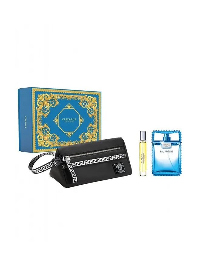 Versace, 3 pcs, Eau Fraiche EDT Spray Bag Gift Set