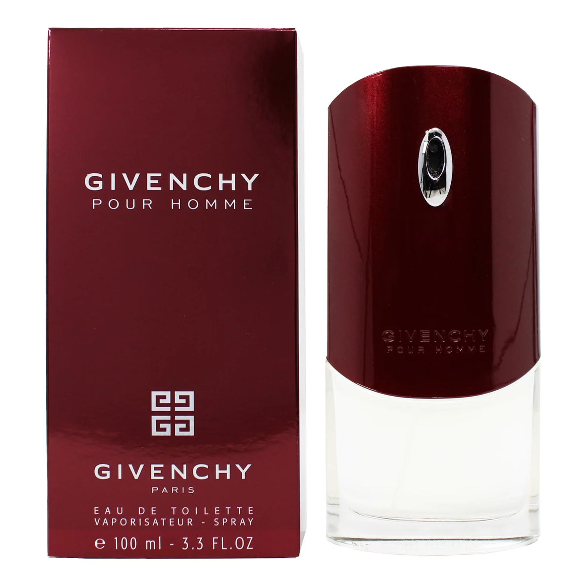 Givenchy Pour Homme Eau de Toilette sleek red men’s bottle
