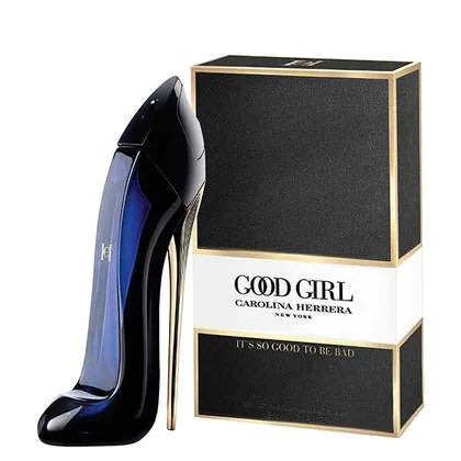 Good Girl Eau de Parfum – Sensual blend of tuberose and tonka bean in a striking stiletto bottle.
